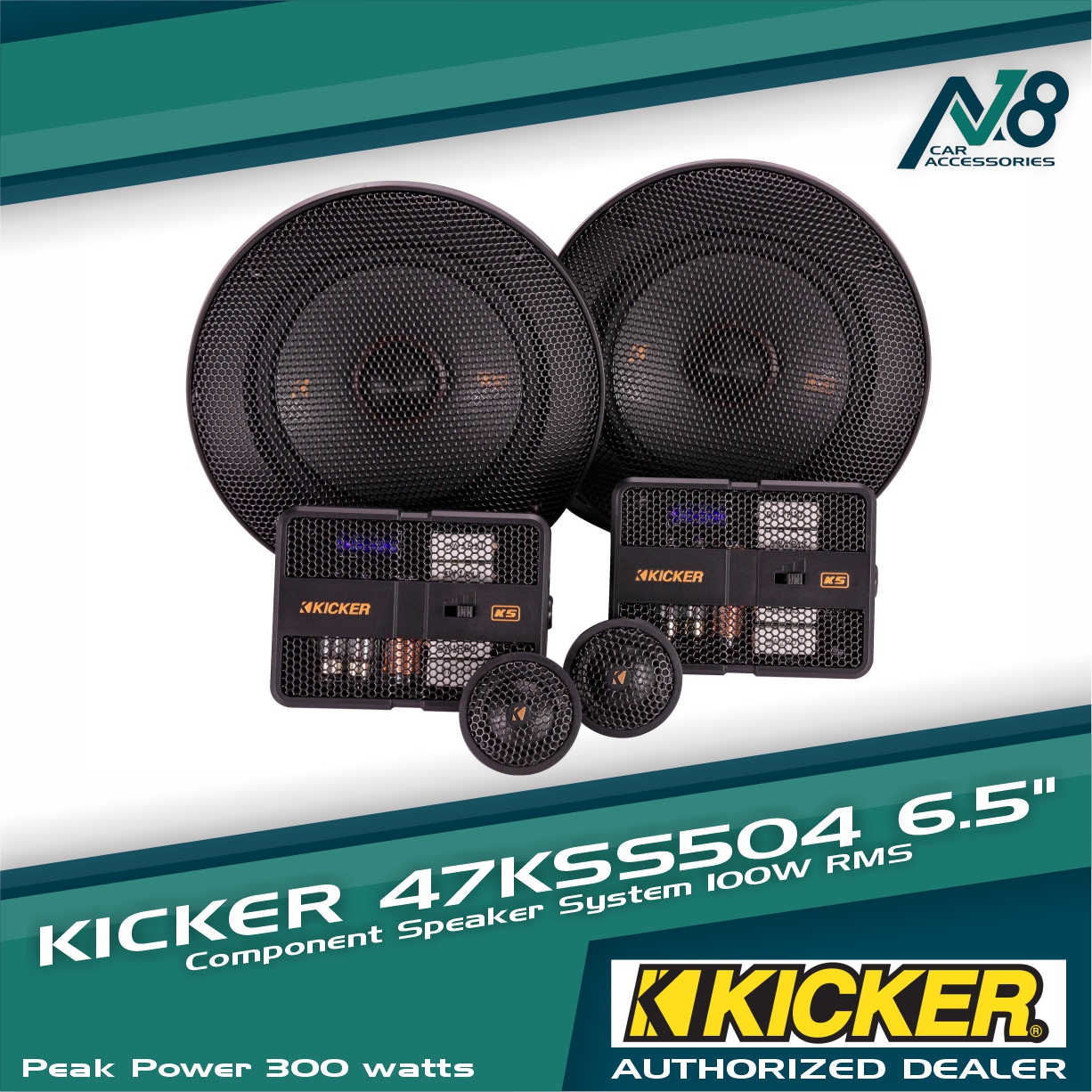 Kicker 47KSS504 KS Series 5.25" Component Speaker System Genuine Lazada PH