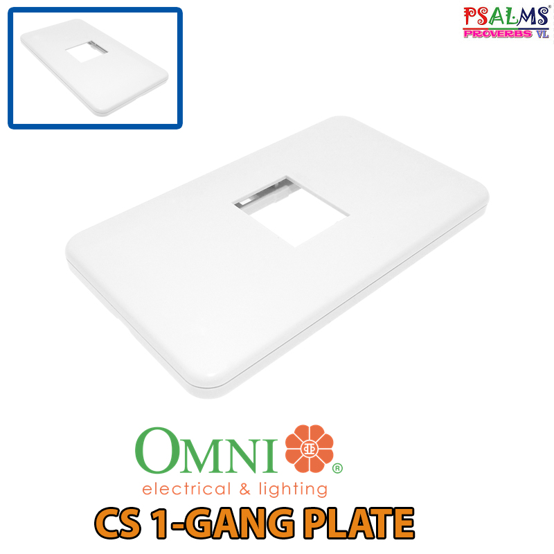 1Gang Plate (omni) Omni outlets and switches WEP101 Lazada PH