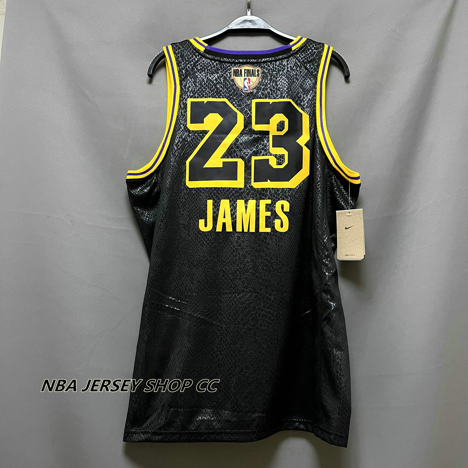 🏀Lebron James LA Lakers Men's 23 Black Manba Jersey, Men's