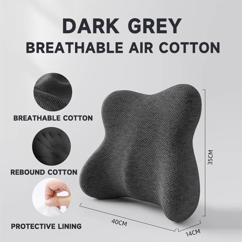 SOFTRY】Lumbar Pillow Seat Cushion Soft Memory Foam Lumbar Support