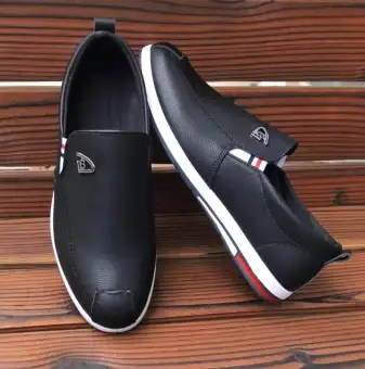 plain black casual shoes