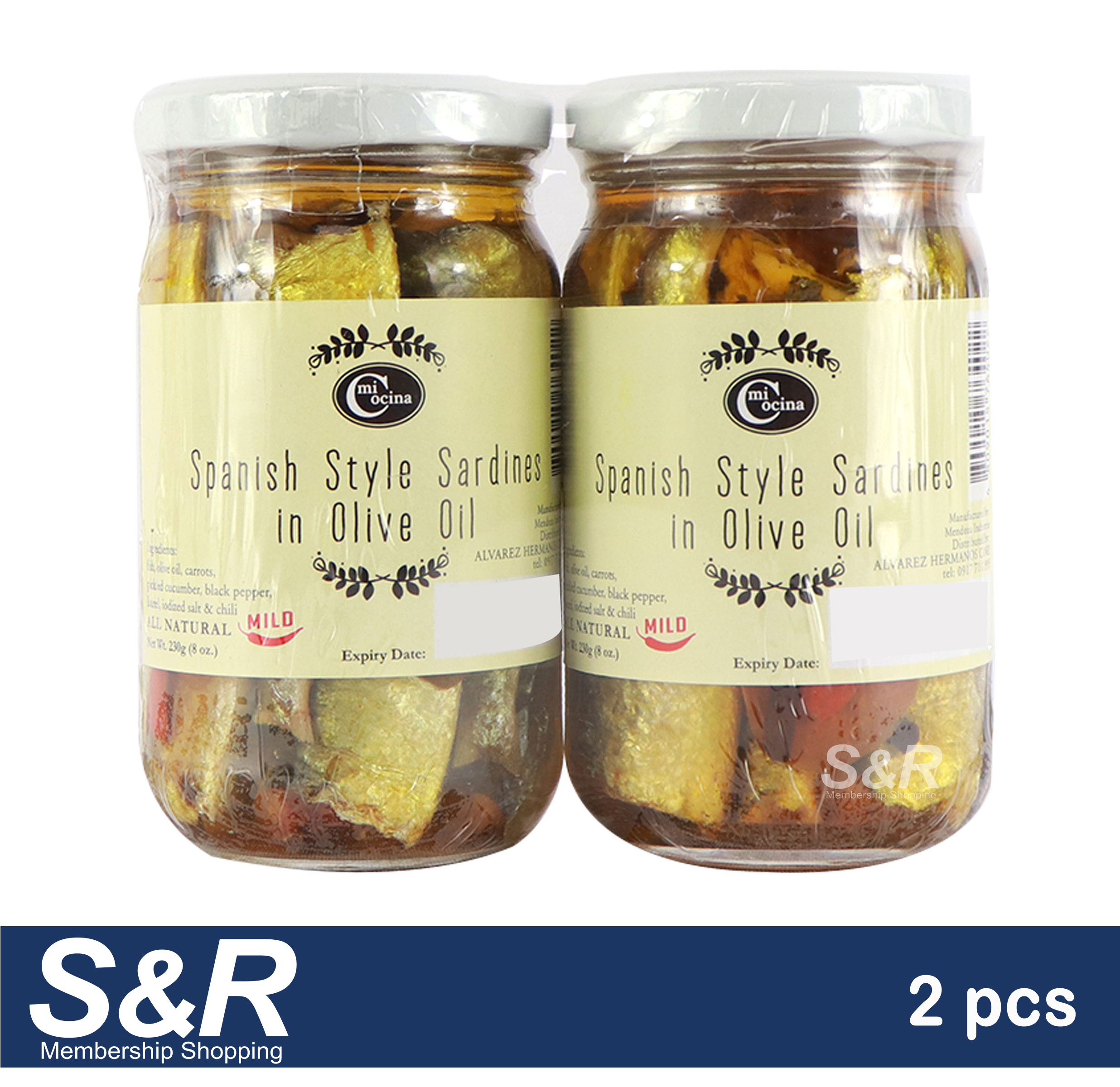 Mi Cocina Spanish Style Sardines in Olive Oil 2 jars Lazada PH