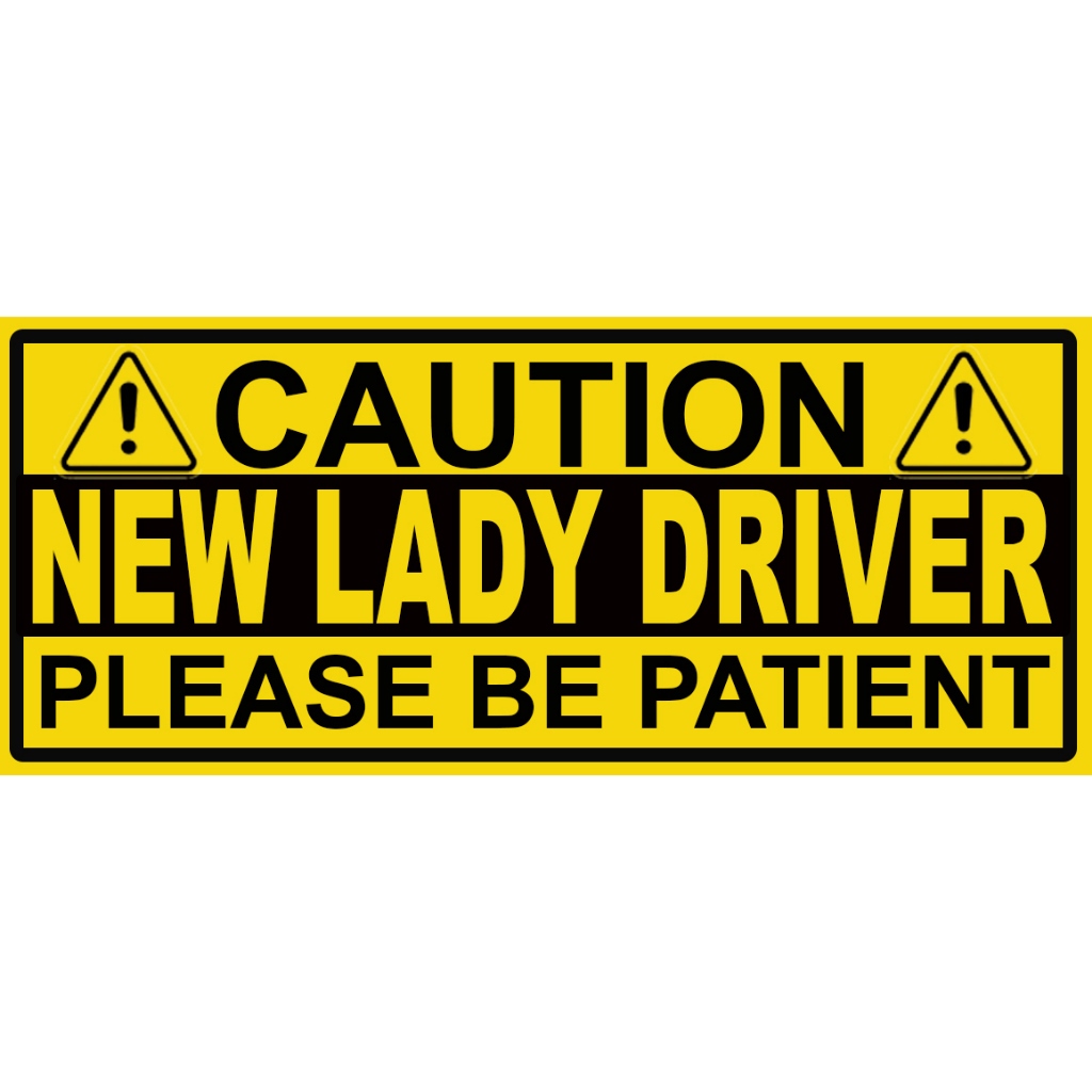 New Lady Driver Decal Sticker for Car Lazada PH