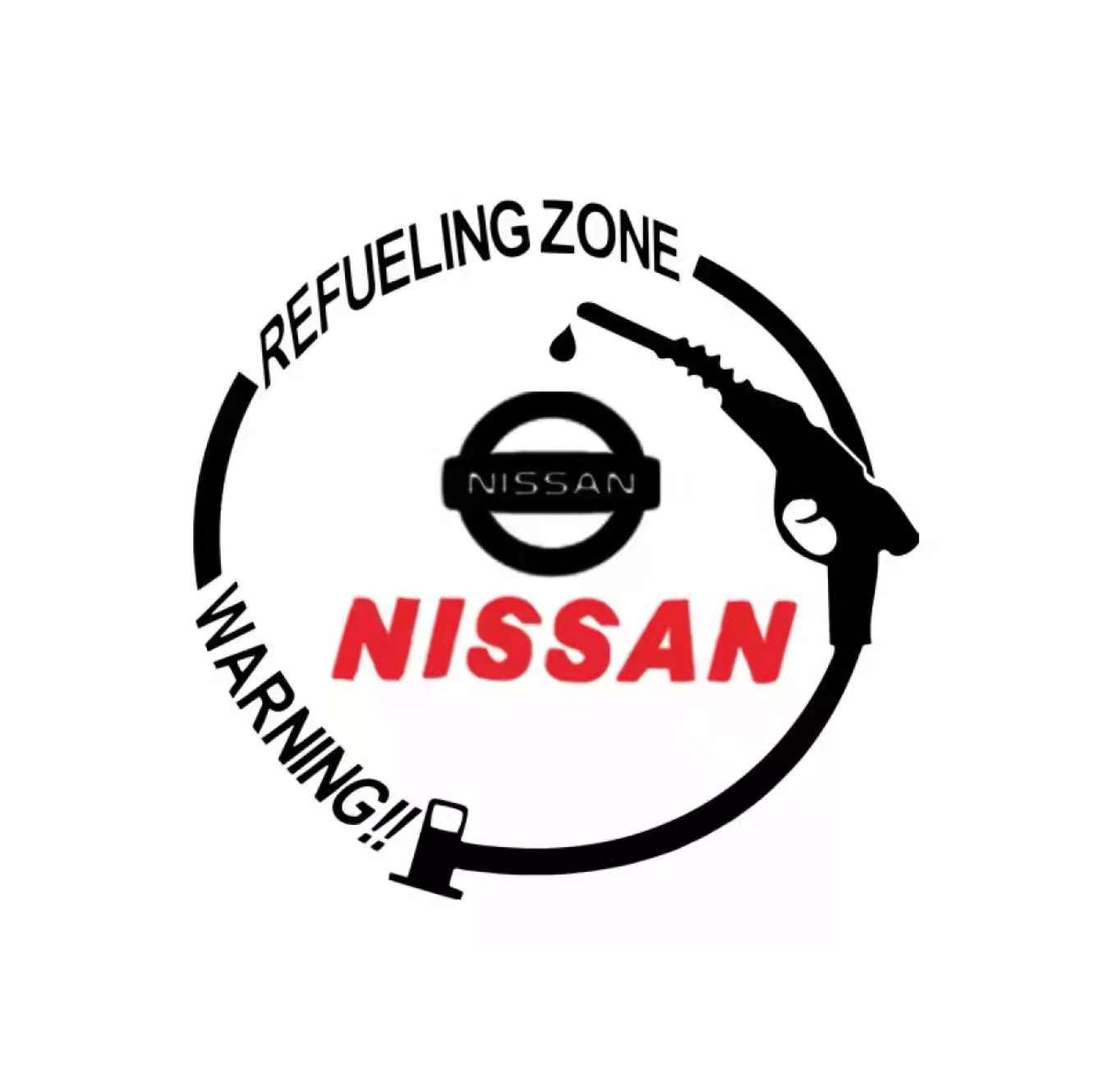 1pcs Car Gas Fuel Tank Cap Sticker Vinyl Cover Sticker Decal for Nissan