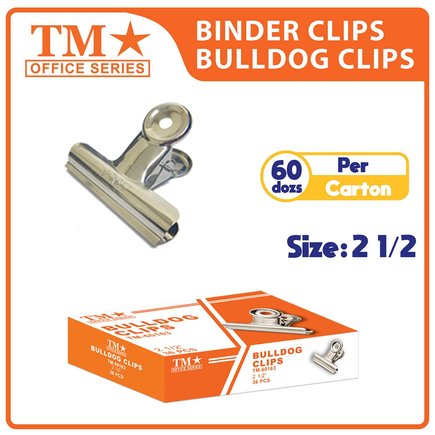 TM Bulldog Clips 2 1/2 Inches x 60 dozens Lazada PH