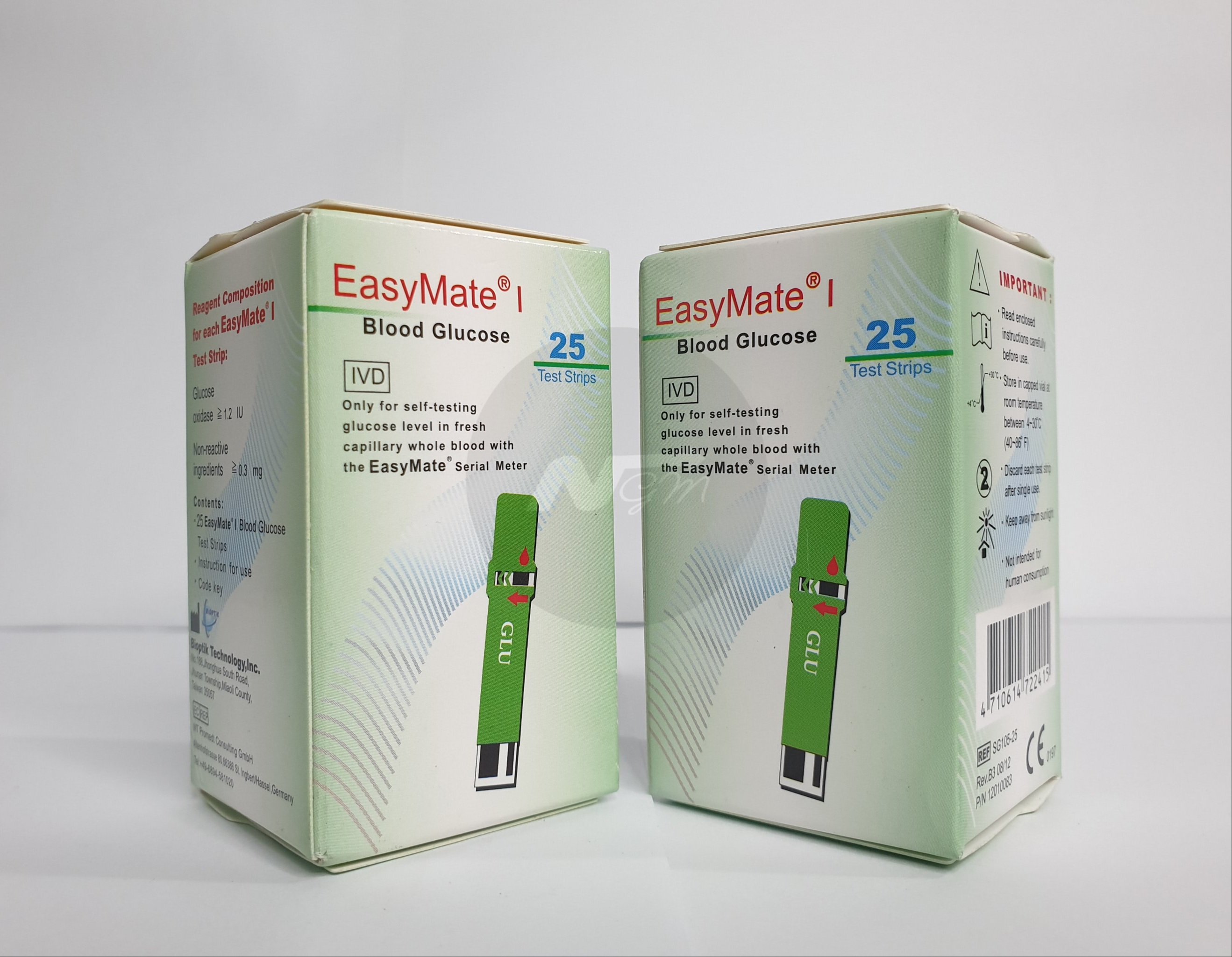 easy mate glucometer strips