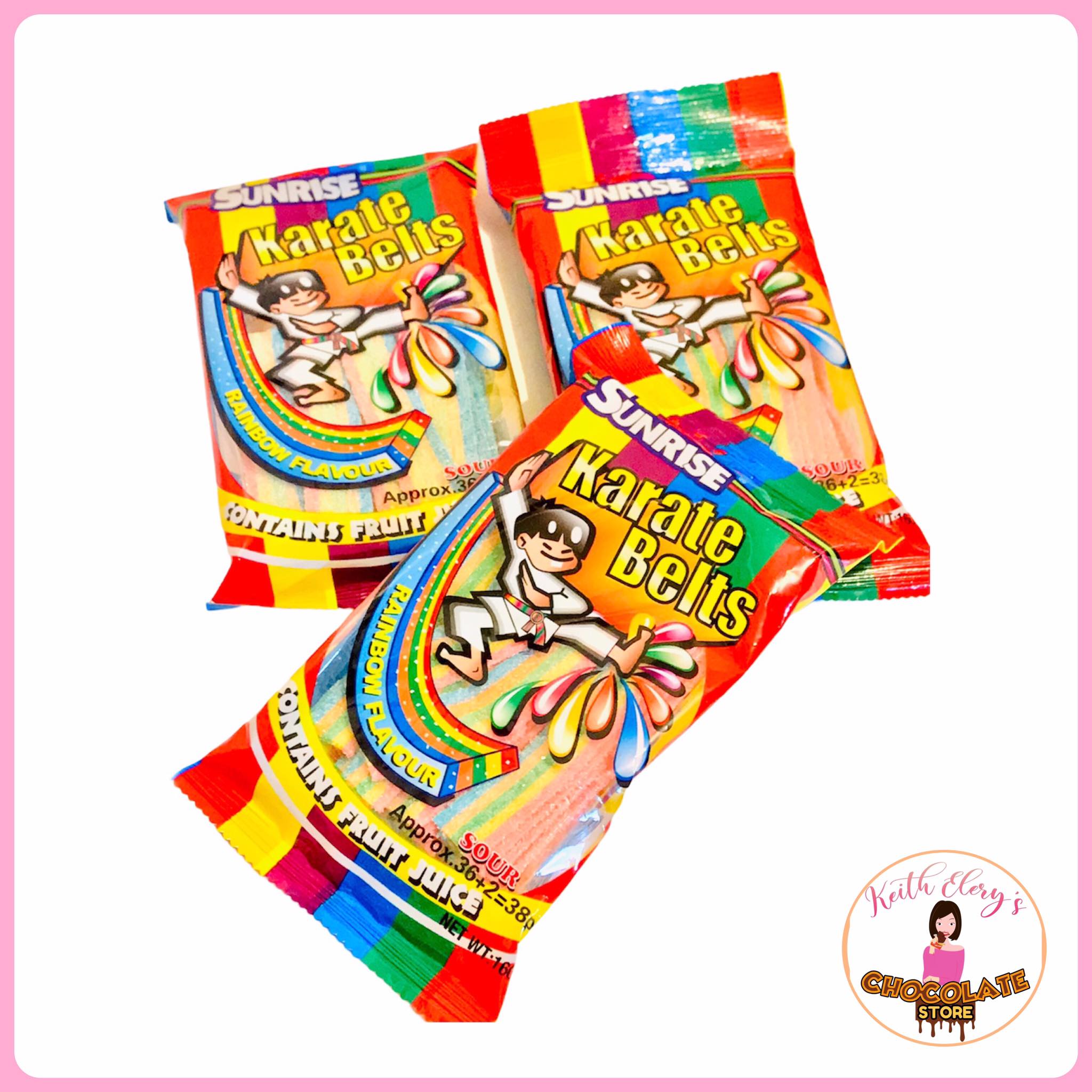 Sunrise Rainbow Karate Belts Candies (160g) Lazada PH