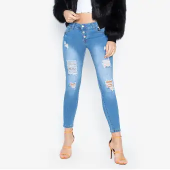 Low Rise Distressed Jeans: Buy sell 