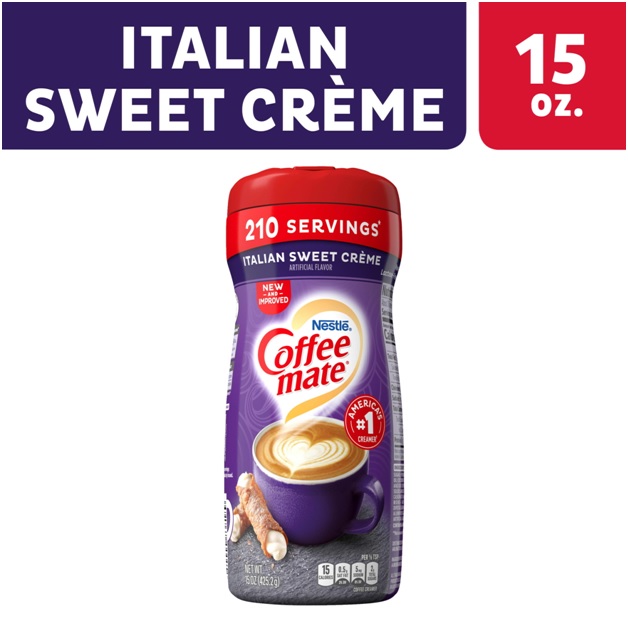 Nestle Coffee Mate Italian Sweet Creme Powder Coffee Creamer, 15 oz