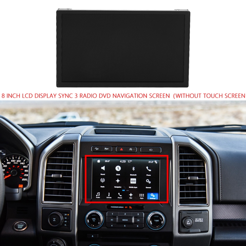 8นิ้วหน้าจอ LCD สำหรับ11-18ฟอร์ดลินคอล์น SYNC 3วิทยุ DVD GPS Navigation 8นิ้ว LQ080Y5DZ05 (ไม่มีกดหน้าจอ)