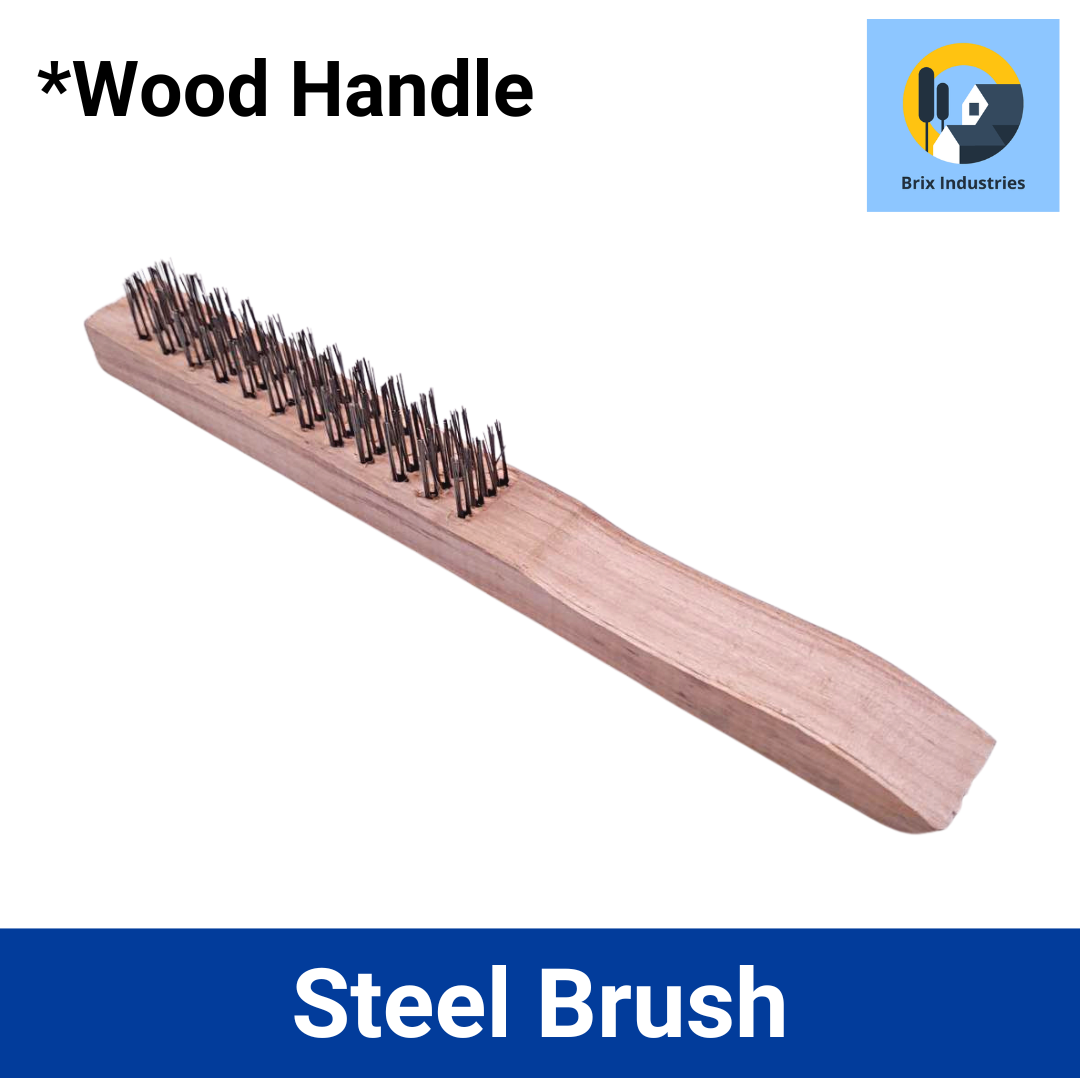 Steel Brush Wooden Handle Ordinary Copper Wire Brush Brix Industries