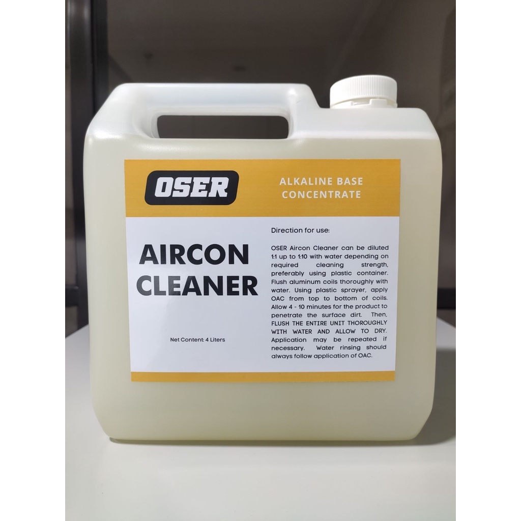 4Liters Aircon Coil Cleaner OSER Fast Acting Concentrated☬ Lazada PH