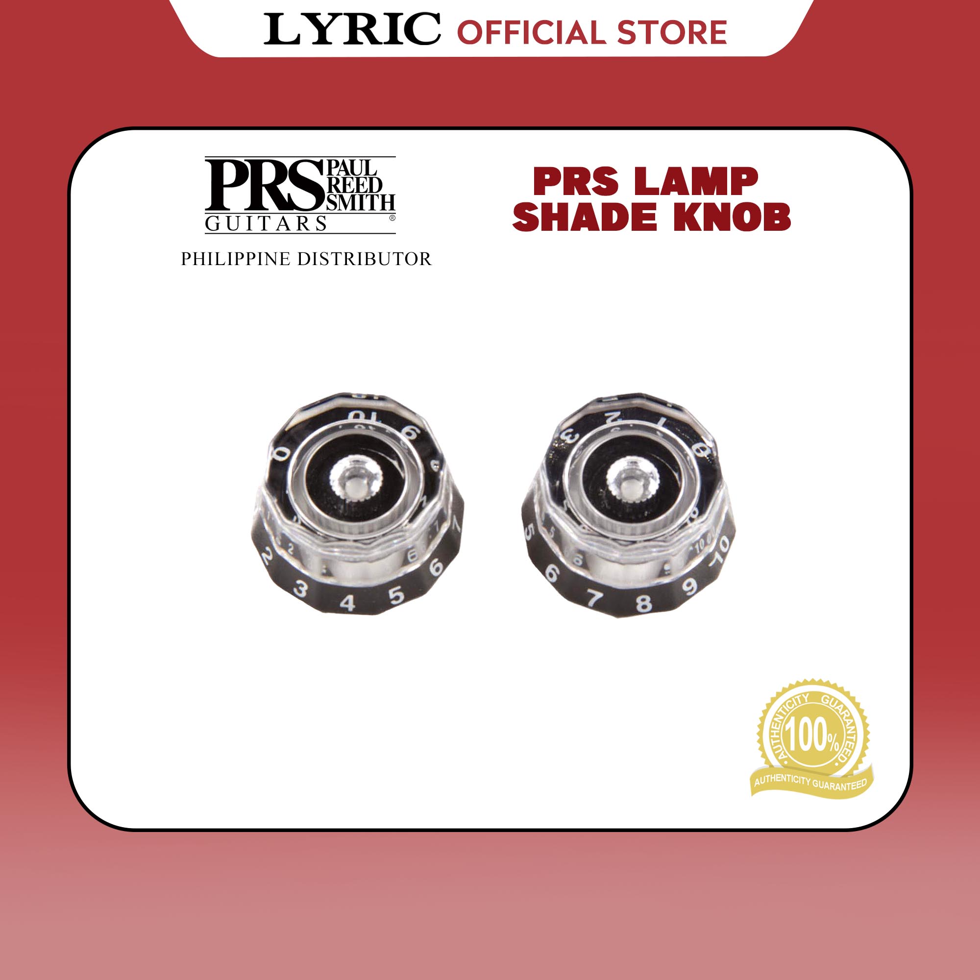 最大74OFFクーポン PRS Paul Reed Smith Lampshade Knobs Clear w Black ACC4246 asakusa.sub.jp