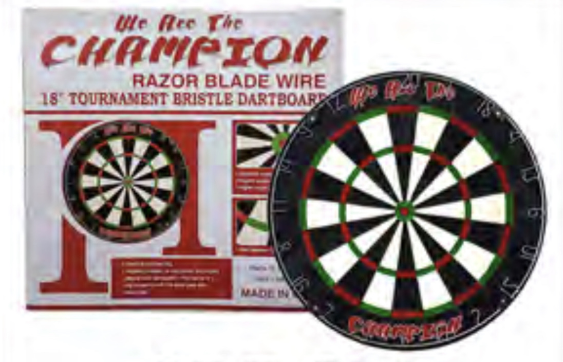 Champion Brand Tournament Dart Board 18" (inches) Razor Wire Bristle