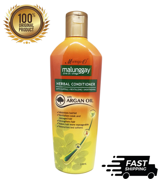 Moringa-O2 Malunggay Herbal Anti-Hairfall Conditioner with Argan Oil ...