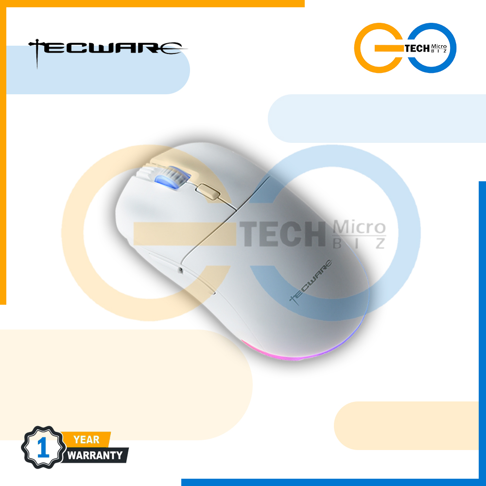 Tecware Pulse Elite Wireless Black / White Gaming Mouse | Lazada PH