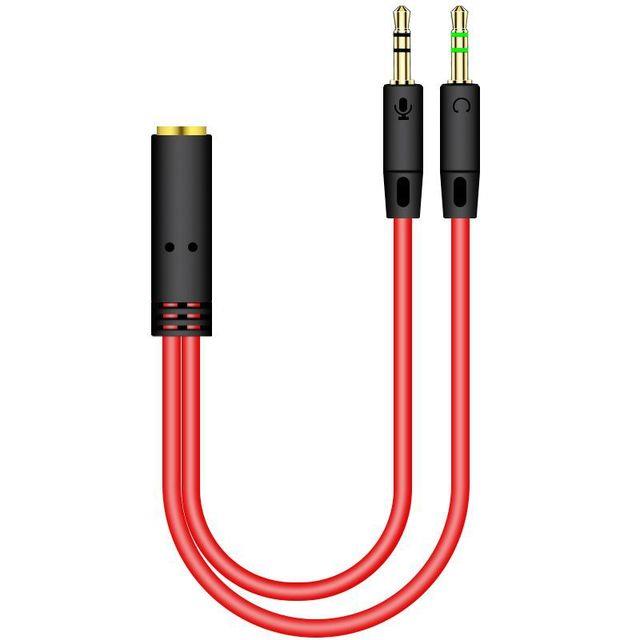 3.5mm Audio Cable Splitter 2 Male 1 Female Splitter Cable 3.5mm 2 1