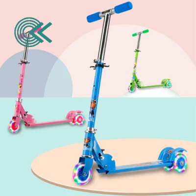 Ride-On Push Scooter for Kids with Laser Wheel with box