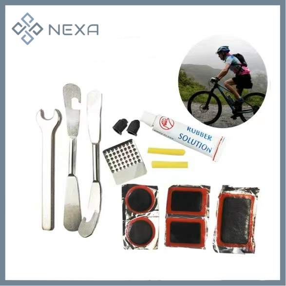 NEXA Professional Bike Wheel Tire Repair Tool Kit Bicycle Patch Kit
