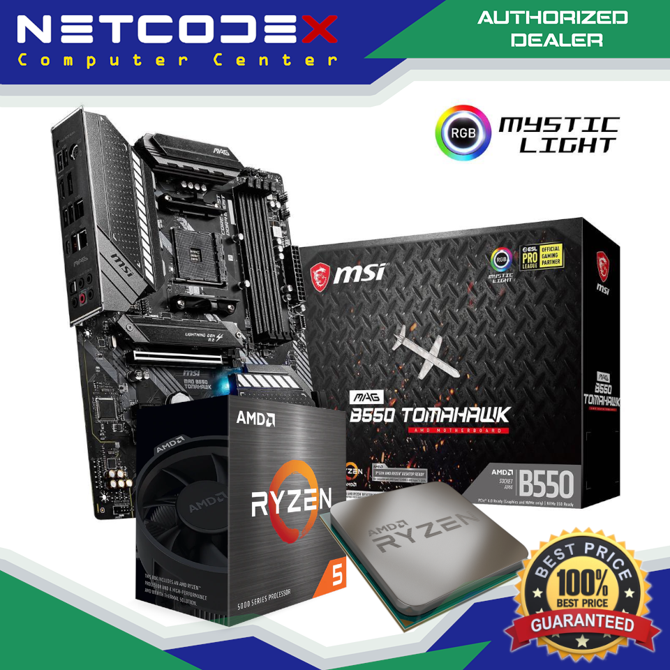 AMD Ryzen 5 5600X + MSI MAG B550 Tomahawk Bundle 6