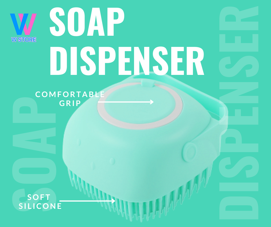 Pet Grooming Shampoo Dispenser Dog Bath Massage Brush Comb Bathroom