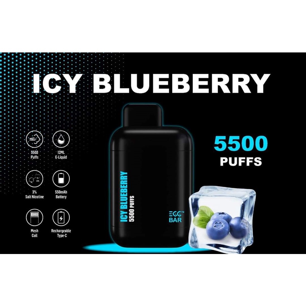 VAPER 𝙎𝘼𝙇𝙀! [𝐋𝐄𝐆𝐈𝐓] EGG 5500 Puffs Rechargeable Disposable Vape Pod 5