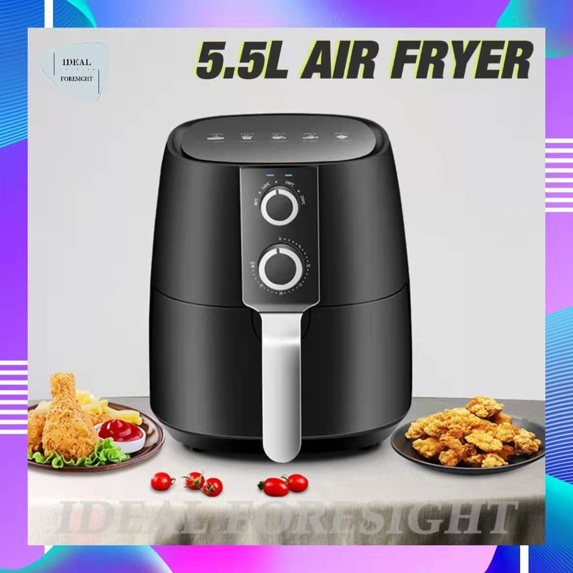 【IDEAL FORESIGHT】 220V 1350W 4.5L/5.5L Electric Deep Fryer Air Fryer