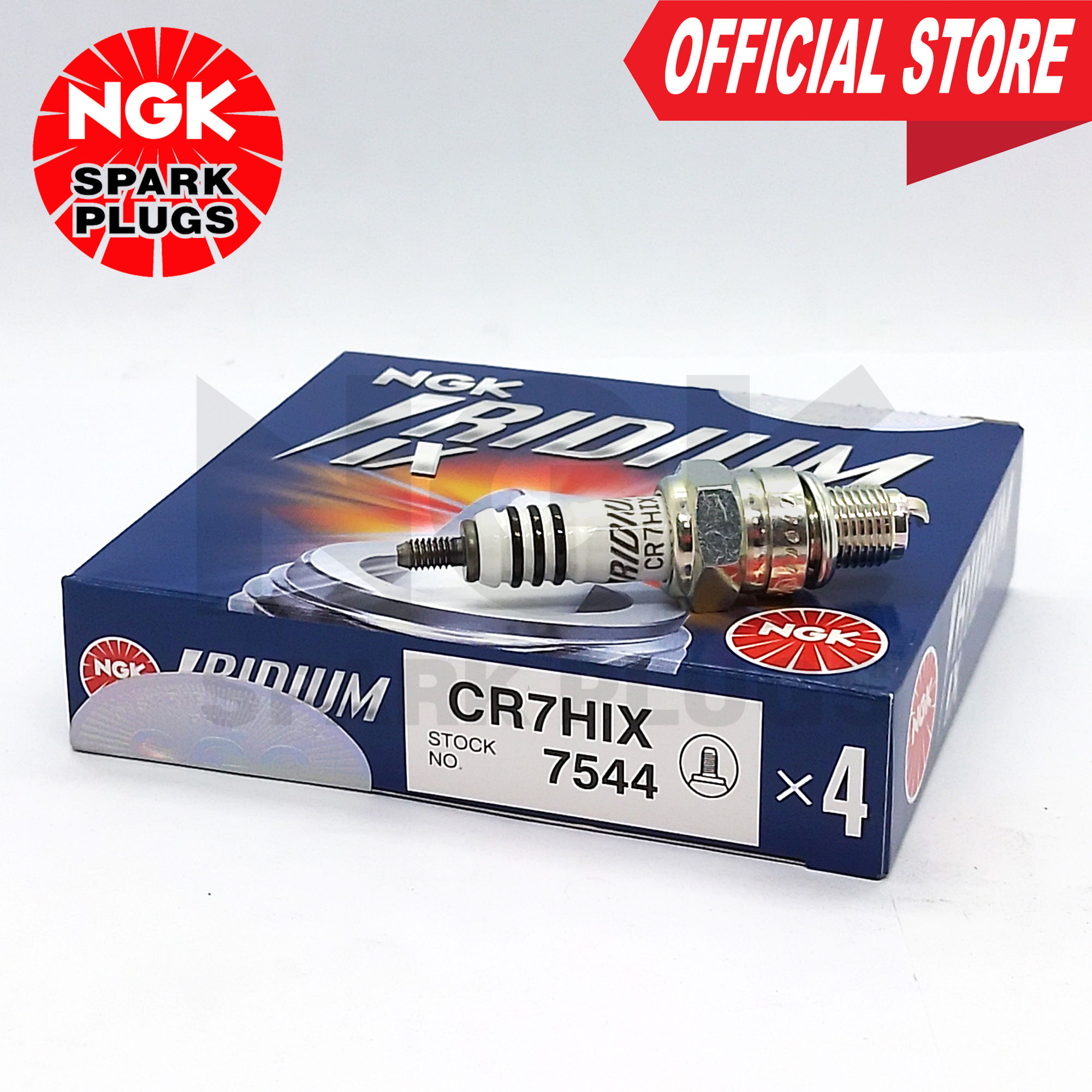 NGK CR7HIX Iridium IX Spark Plugs for Wave100R & Mio Sporty '1pc