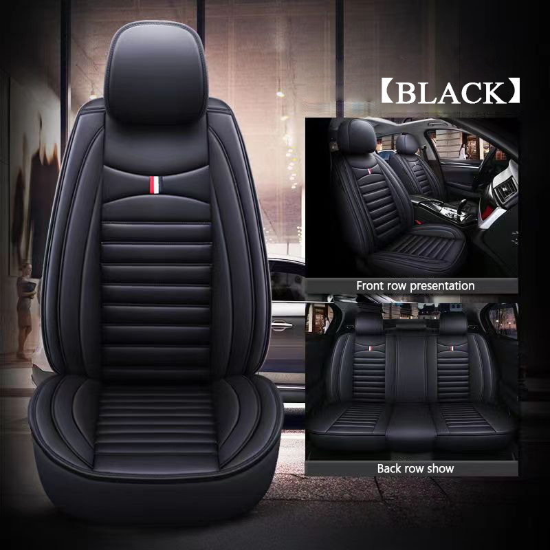 360' Black PU Leather Car Seat Cover for Isuzu D-Max MU-X Suzuki Swift  Vitara