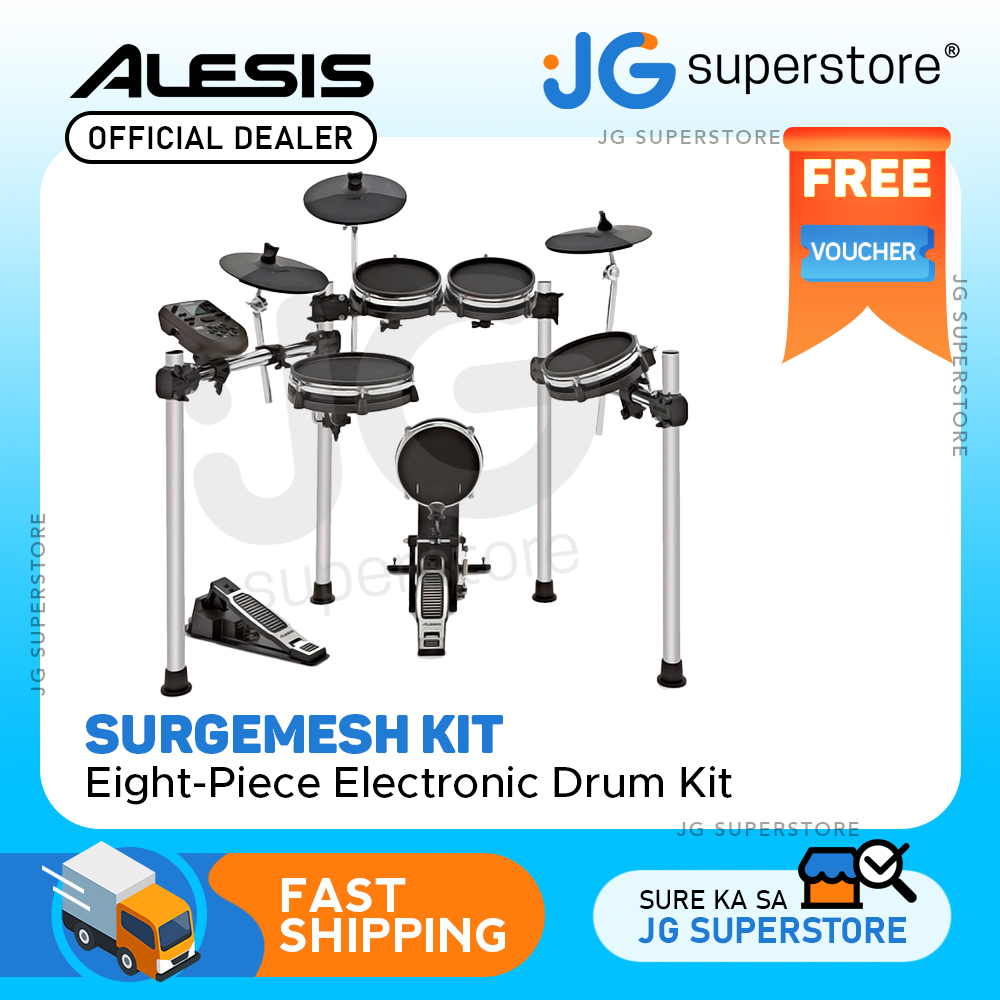 Alesis Surge Mesh Kit EightPiece Electronic Drum Kit with Mesh Heads