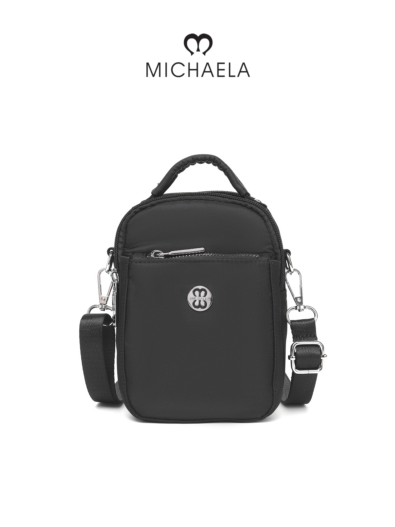MICHAELA Mini Sling Bag Thicken Recycled Nylon Backpack Shape - Main Image
