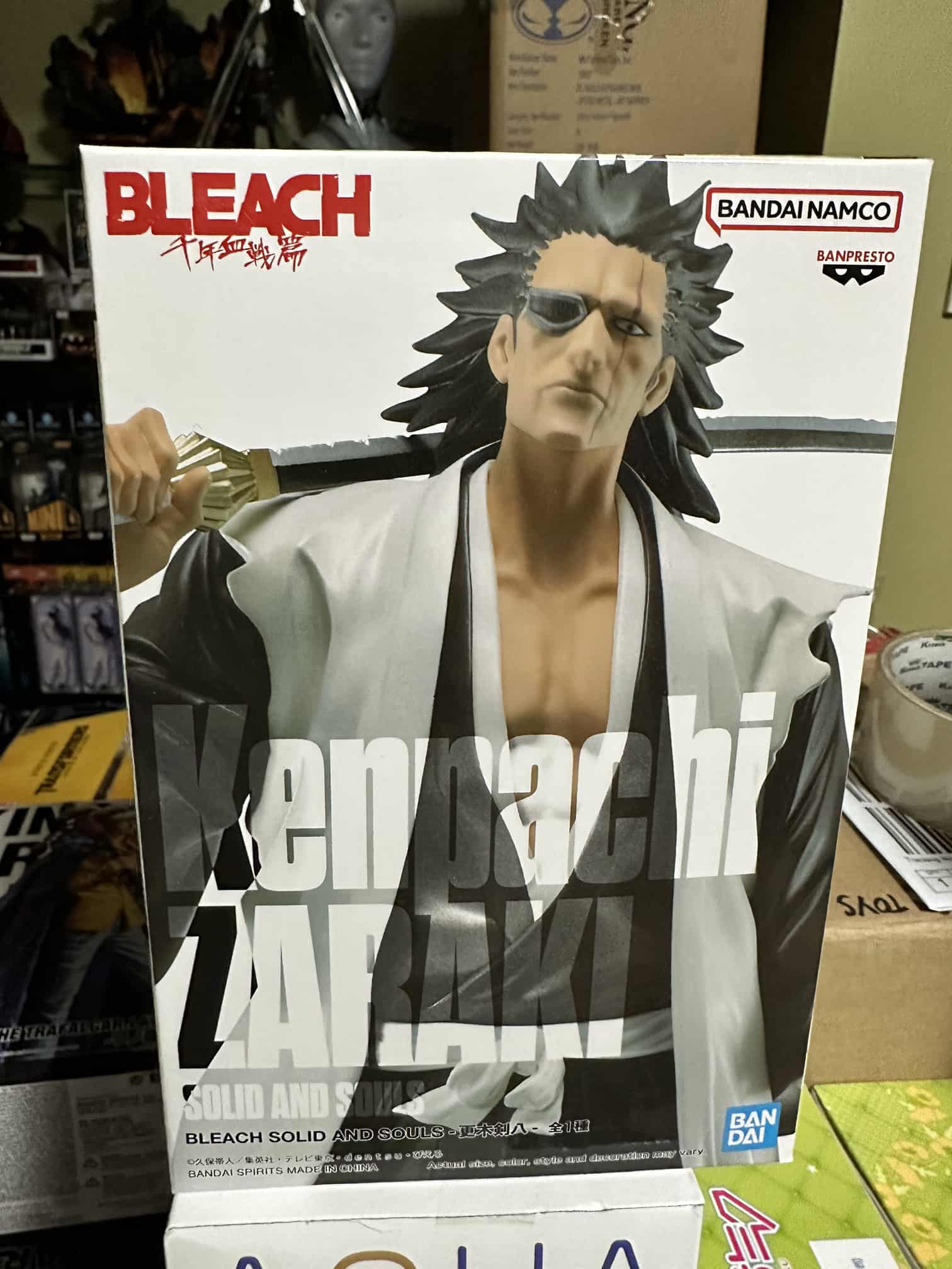 BANPRESTO BLEACH KENPACHI ZARAKI 7” PVC Action Figure Statue New in Box