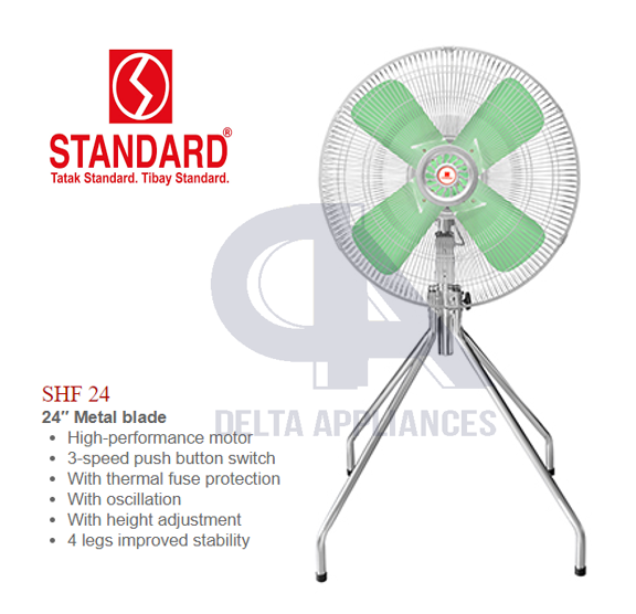 Standard SHF 24 Industrial Stand Fan 24" Lazada PH