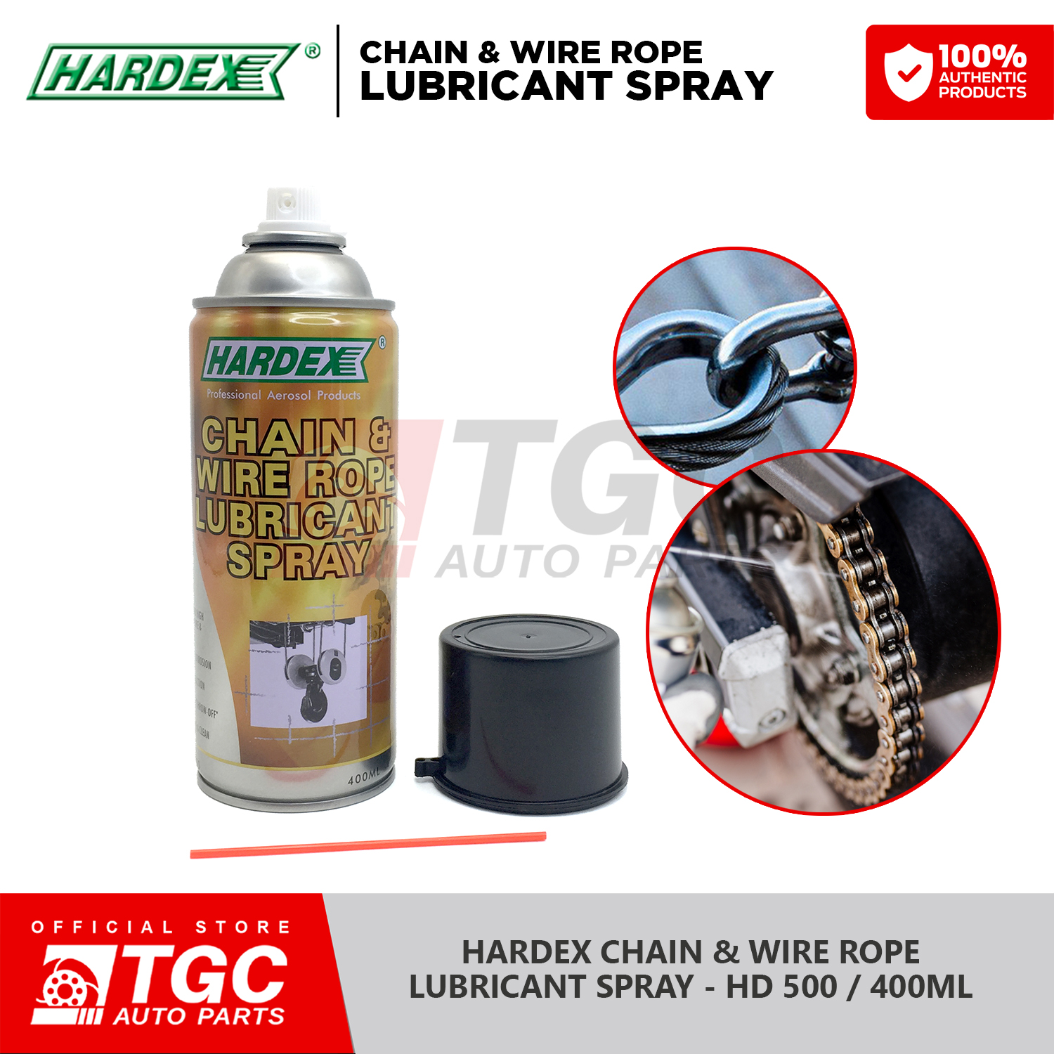 HARDEX Chain and Wire Rope Lubricant Spray 400ML HD500 1pc Lazada PH