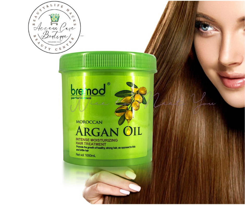 Bremod Moroccan Argan Oil Hair Treatment 1000ml Soften Hair Repair
