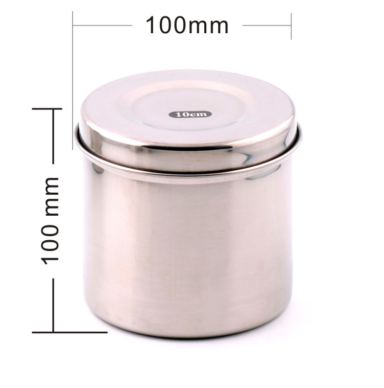 Cotton Ball Holder Stainless Steel Cotton Alcohol Disinfection Tank Cotton Ball Container