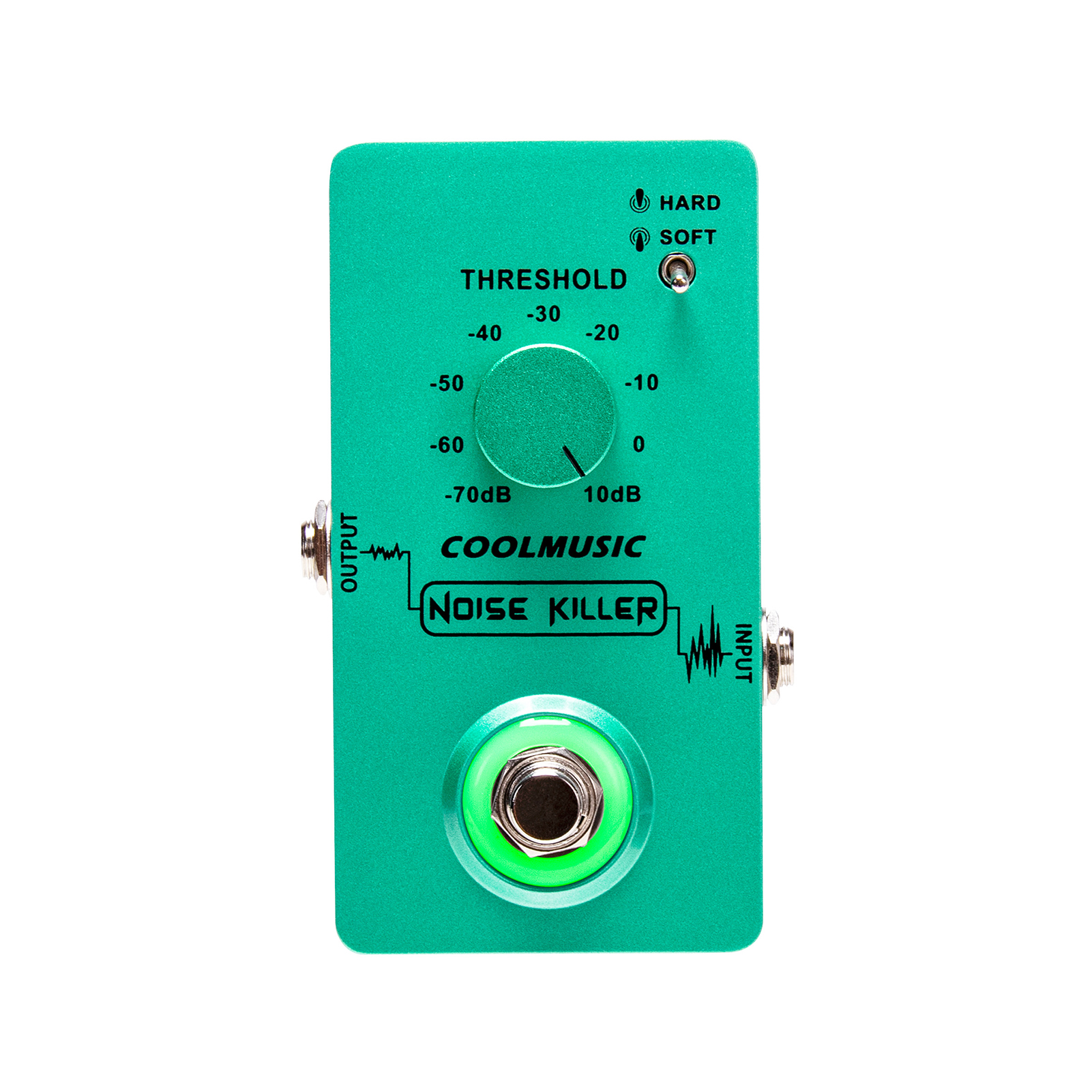 [ammoon]COOLMUSIC Compressor Effect Pedal True Bypass Guitar Effect Pedals with 4 Rotating Knobs and Foot Switch for Electric Guitar Bass