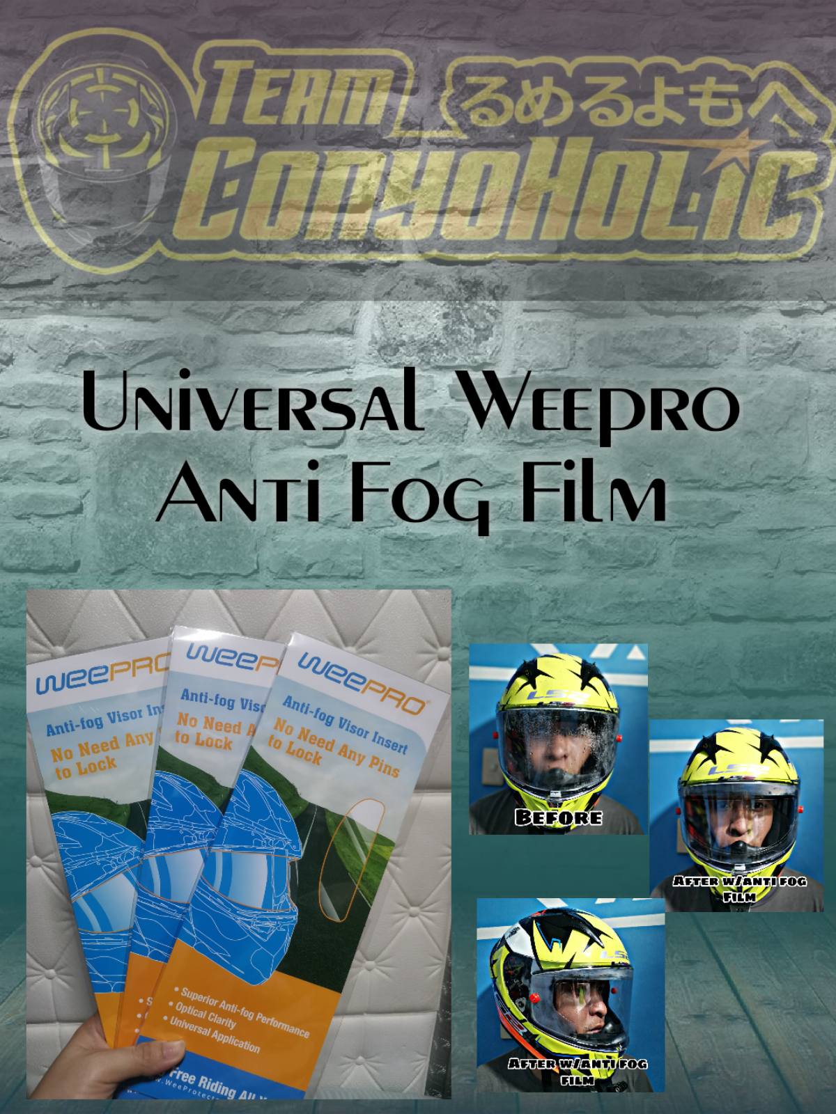 Weepro sales anti fog