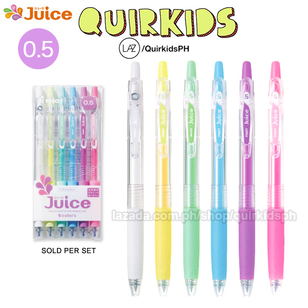 Pilot Juice Pastel Gel Pen 0.5 mm 6 Color Set | Lazada PH