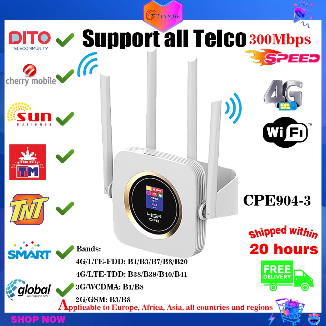 Wifi Router 4G SIM 300Mbp Mesh Wifi CPE Wifi Modem Broadband wifi