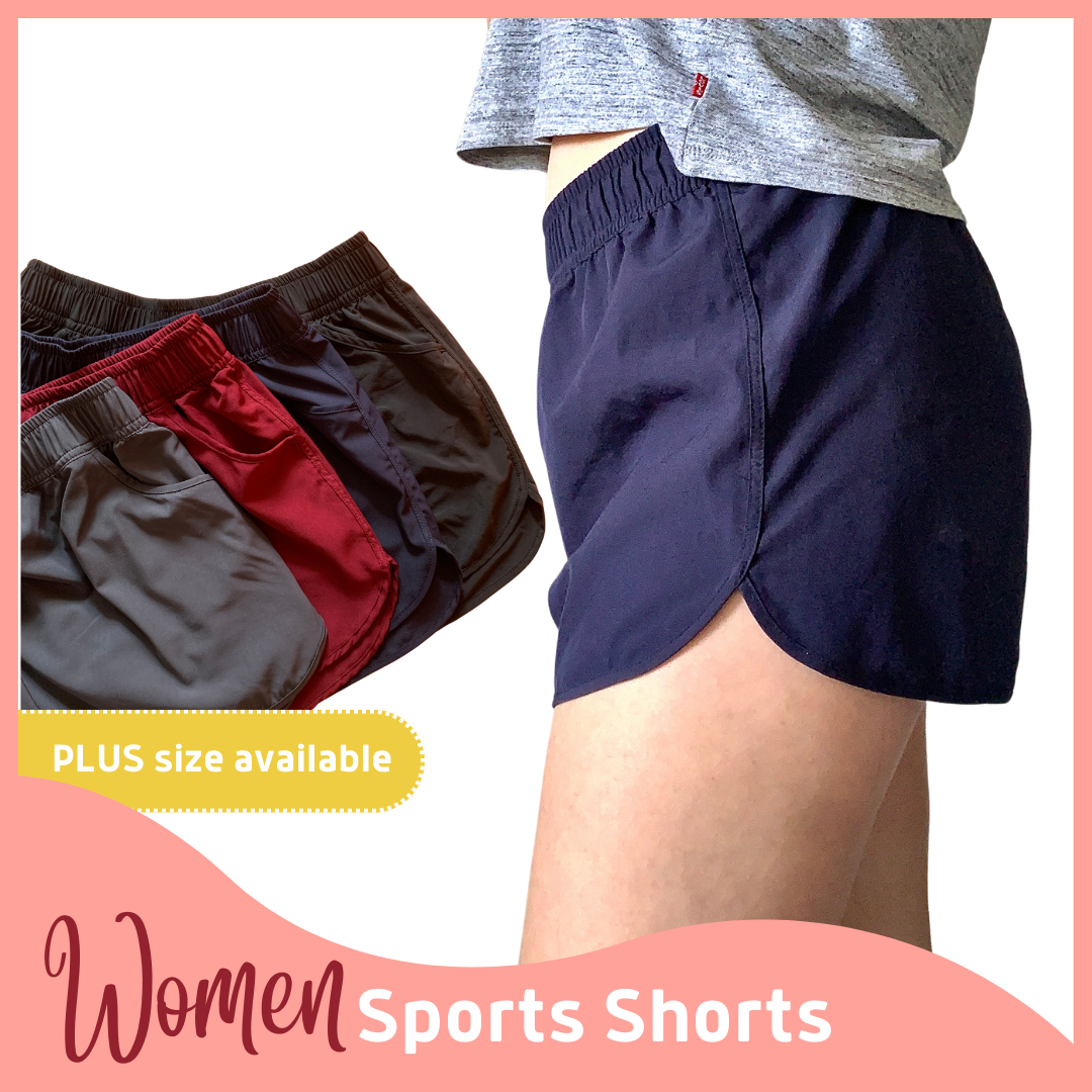 Plus size Fitness Shorts for women with 2 side pockets by Joj Mrch, Workout  shorts, Gym shorts, Running shorts, Sports shorts, Volleyball shorts, Pamabahay shorts