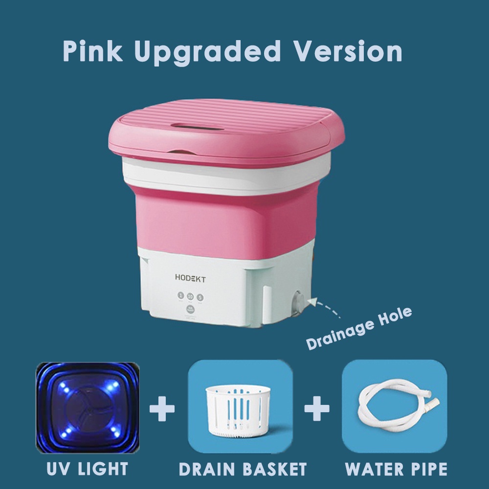 【COD】New Fully Automatic Mini Washing Machine With Dryer Portable