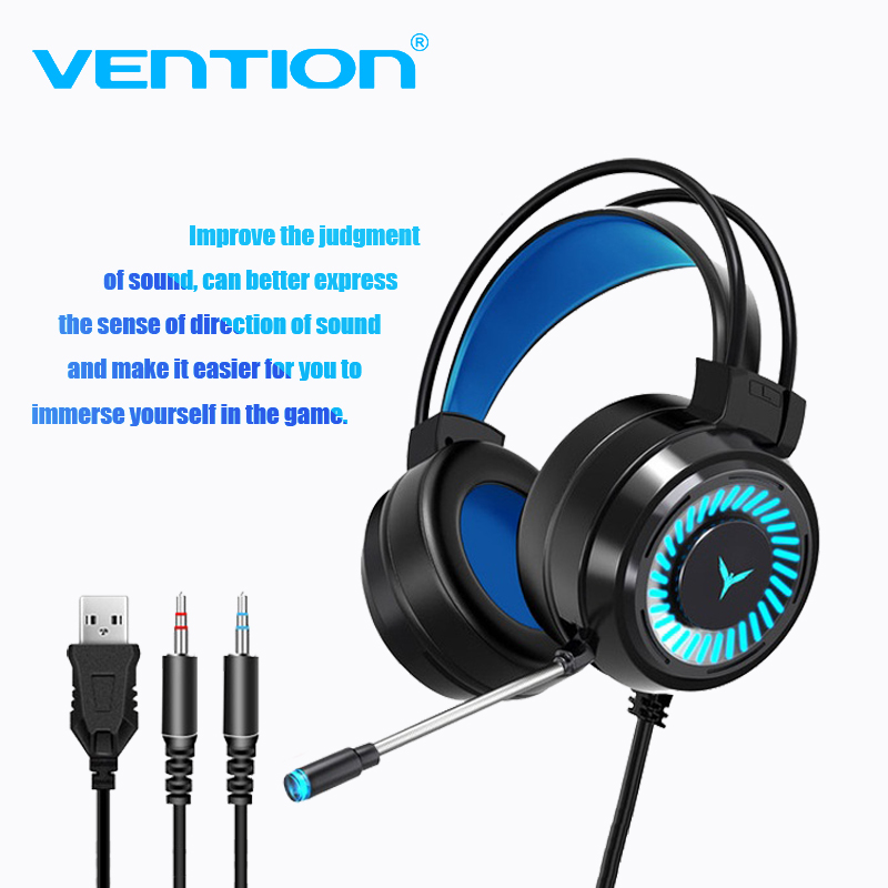 Vention Gaming Headphones PC Noise Cancelling Headphones Wired Headset ...