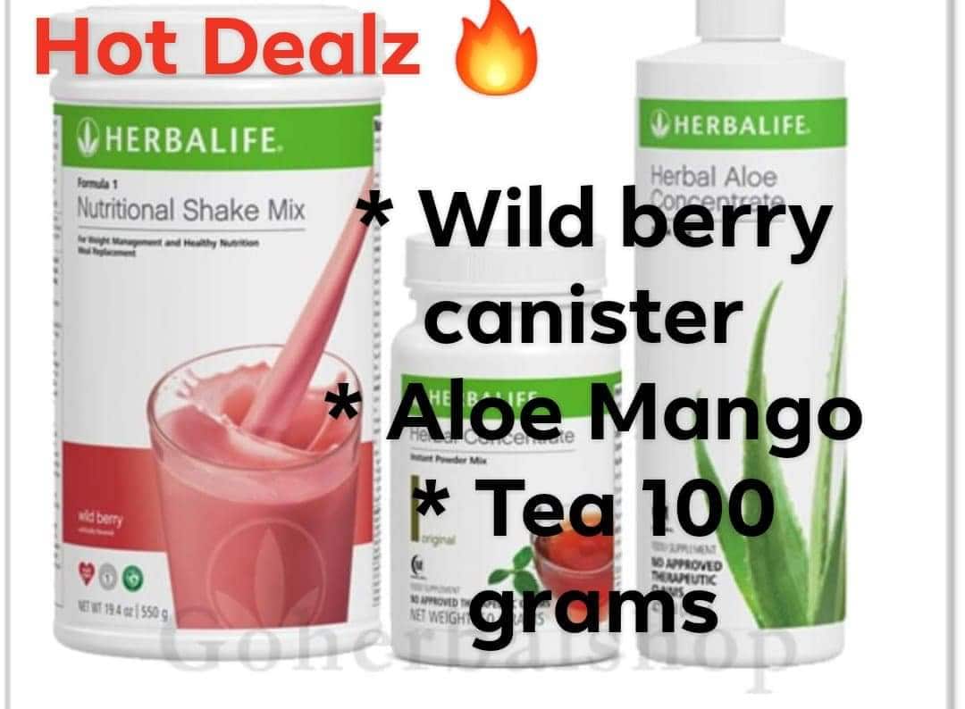 Herbalife 102g Tea Wild Berry Shake And Aloe Mango Lazada Ph