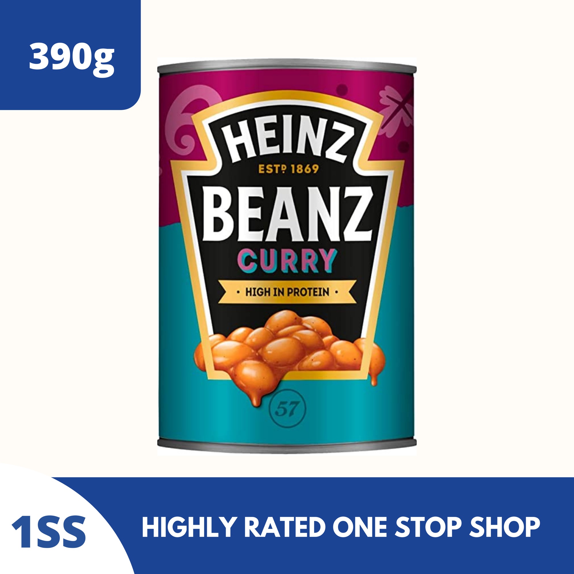 Heinz Baked Beans in Curry Sauce, 390g Lazada PH