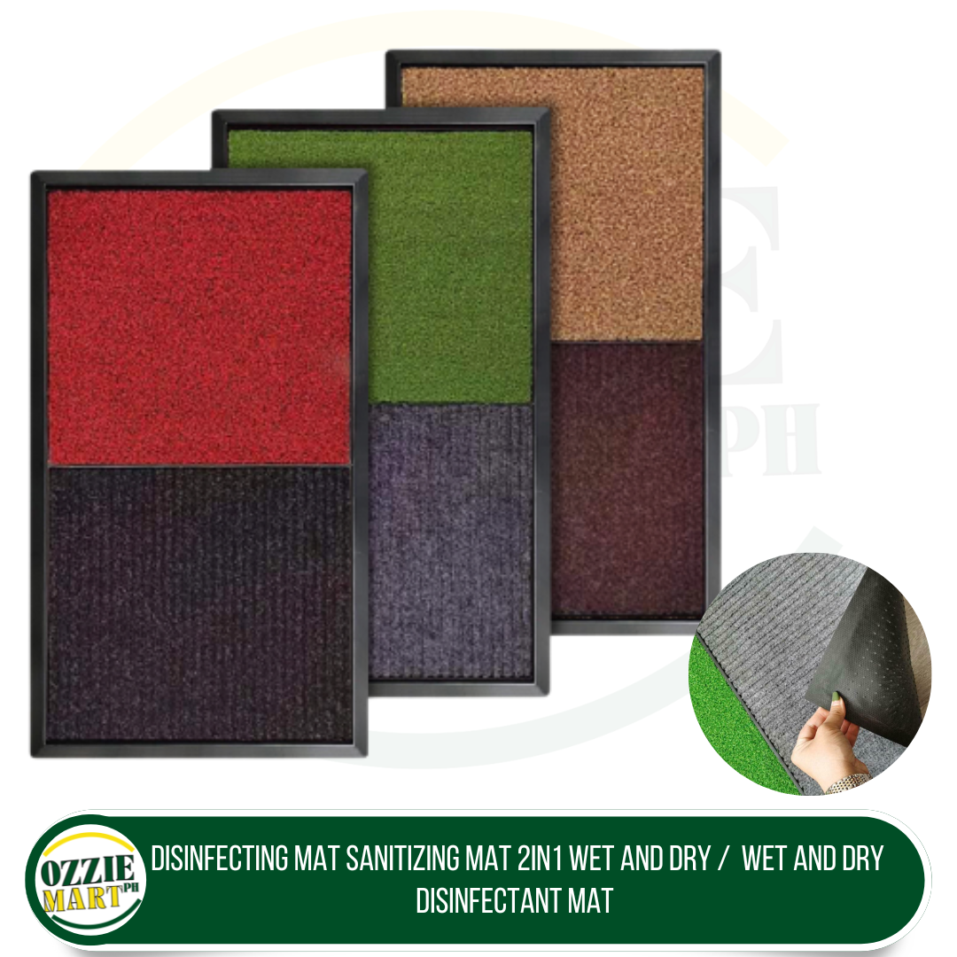 OZZIEMART.PH ORIGINAL DISINFECTING MAT SANITIZING MAT 2IN1 WET AND DRY DISINFECTING SPRAY 85x50