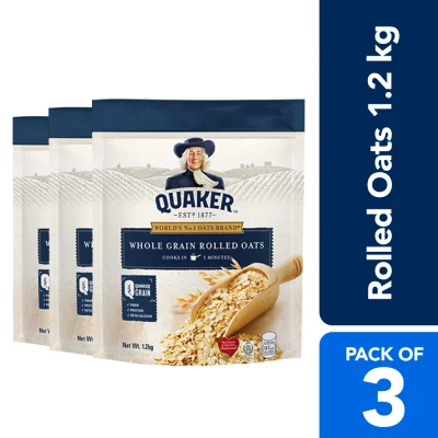 Quaker Rolled Oats 1.2kg (Pack of 3)