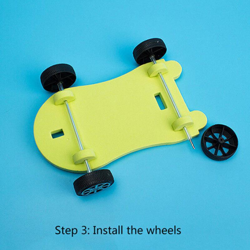 Diy Balloon Powered Car Recoil Force Science Technology Experiment