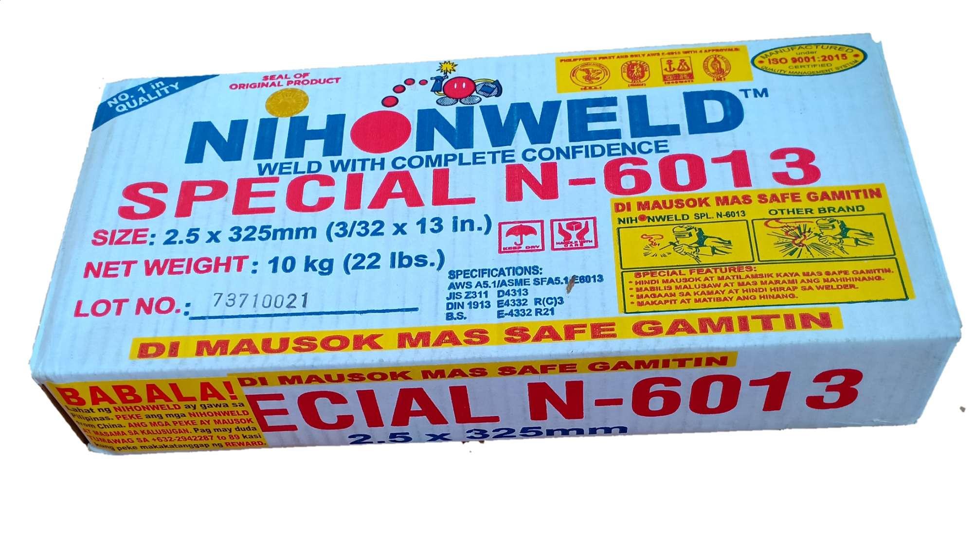Nihonweld welding rod (weigh 1kl/1/2kl/14/kl)6013 ( 3/32" ) 2.5mm