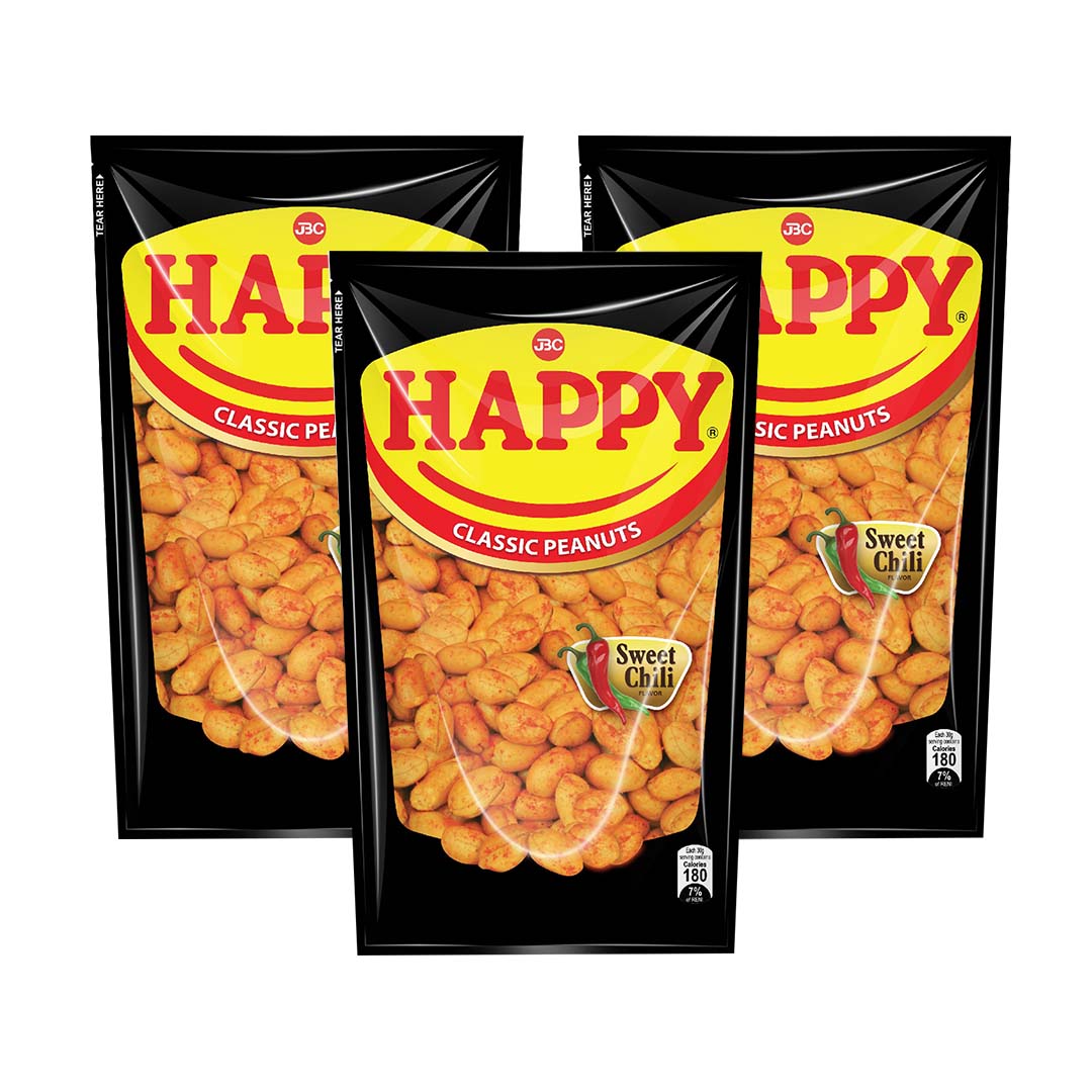 Happy Peanuts Sweet Chili Flavor 100g x 3 Lazada PH